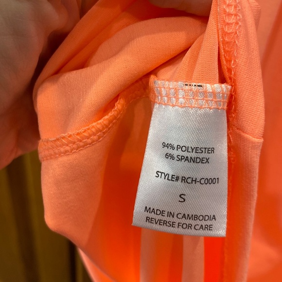 NWT Dear Scarlett wrinkle free neon orange top size small - Picture 3 of 4